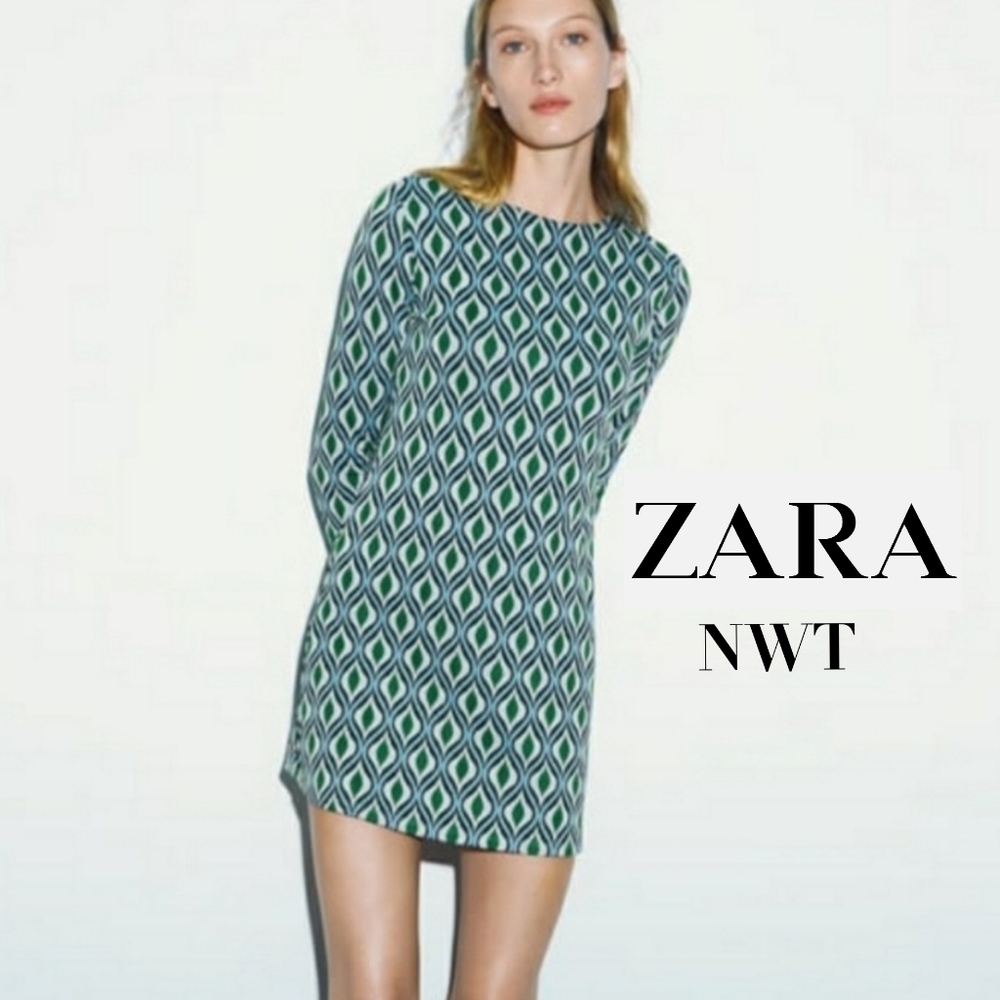 Zara Dress - Small Size - Geometric pattern